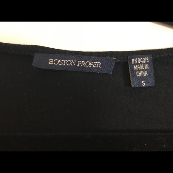 Black Boston Proper long sleeve top - Picture 4 of 4
